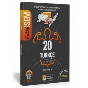 İSEM 7.SINIF TÜRKÇE DENEME 20 Lİ