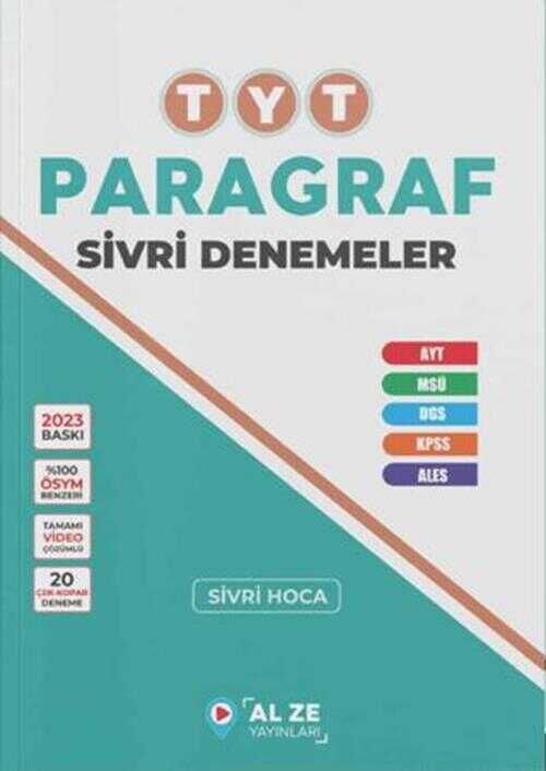ALZE TYT PARAGRAF SİVRİ DENEME 2023