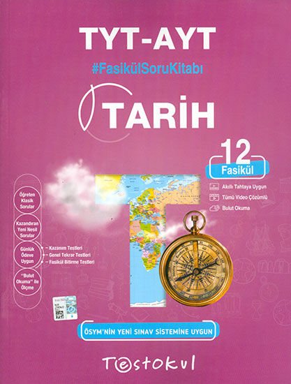 TESTOKUL ÜNV.HAZ. FASİKÜL SORU KİTABI YKS (TYT-AYT) TARİH (12 FASİKÜL)