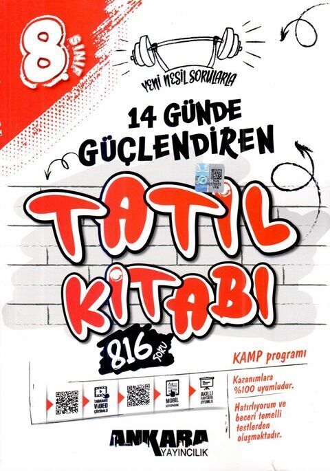 ANKARA 8.SINIF GÜÇLENDİREN 14 GÜNDE TATİL KİTABI