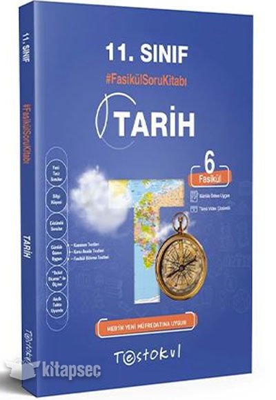 TESTOKUL 11.SINIF FASİKÜL SORU KİTABI / TARİH (6 FASİKÜL)