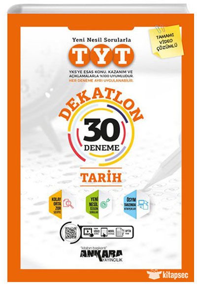 ANKARA TYT DEKATLON TARİH 30 DENEME