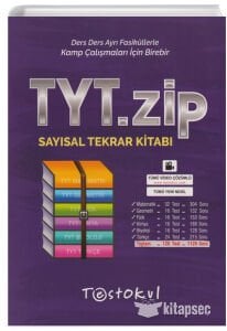 TEST OKUL TYT ZİP SAYISAL KAMP VE TEKRAR KİTABI
