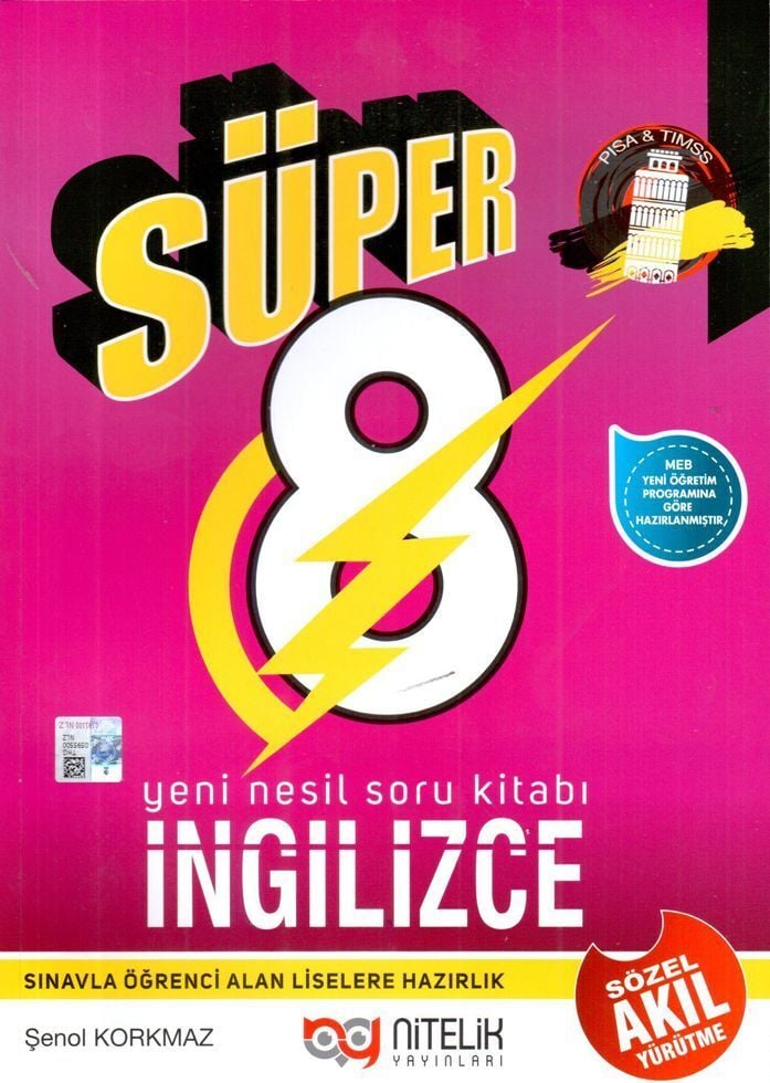 Nitelik 8.Sınıf Nesil Süper İngilizce Soru Kitabı