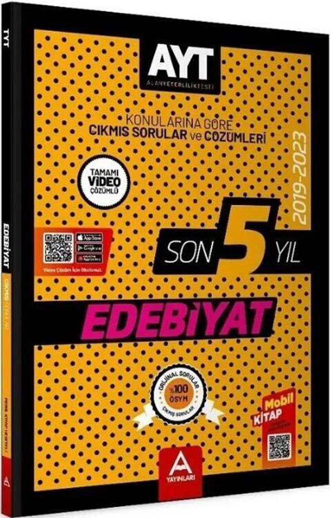 A YAYINLARI AYT EDEBİYAT SON 5 YIL ÇIKMIŞ SORULAR 2024