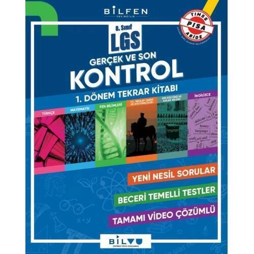 Bilfen 8.Sınıf Lgs Kontrol 1.Dönem Tekrar Kitabı Evdekal