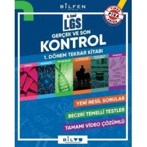 Bilfen 8.Sınıf Lgs Kontrol 1.Dönem Tekrar Kitabı Evdekal