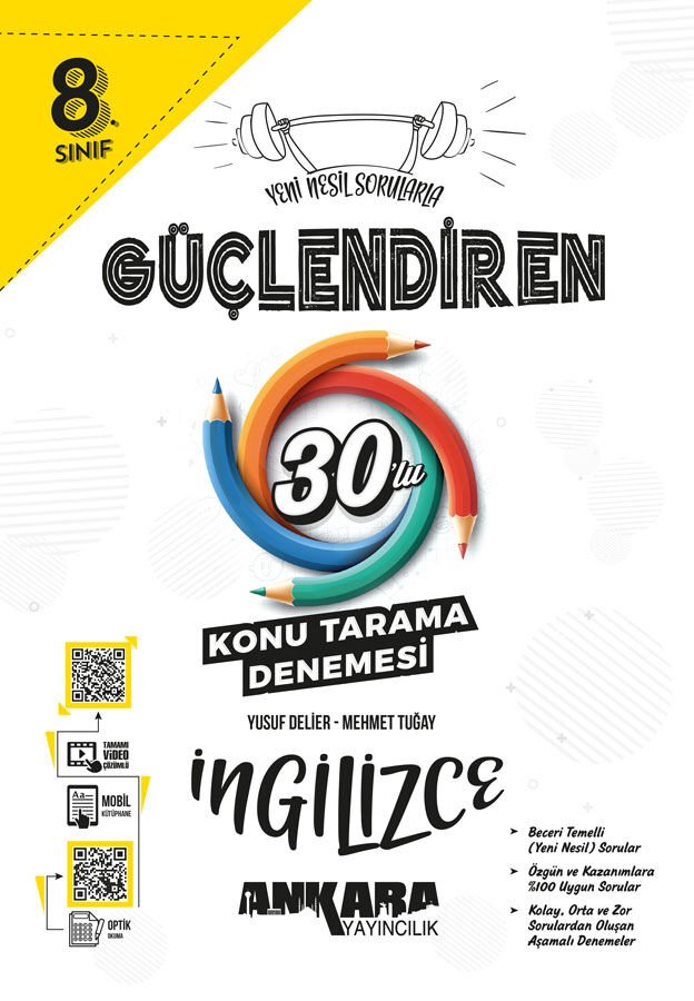 ANKARA 8.SINIF GÜÇLENDİREN İNGİLİZCE KONU TARAMA 20 DENEME