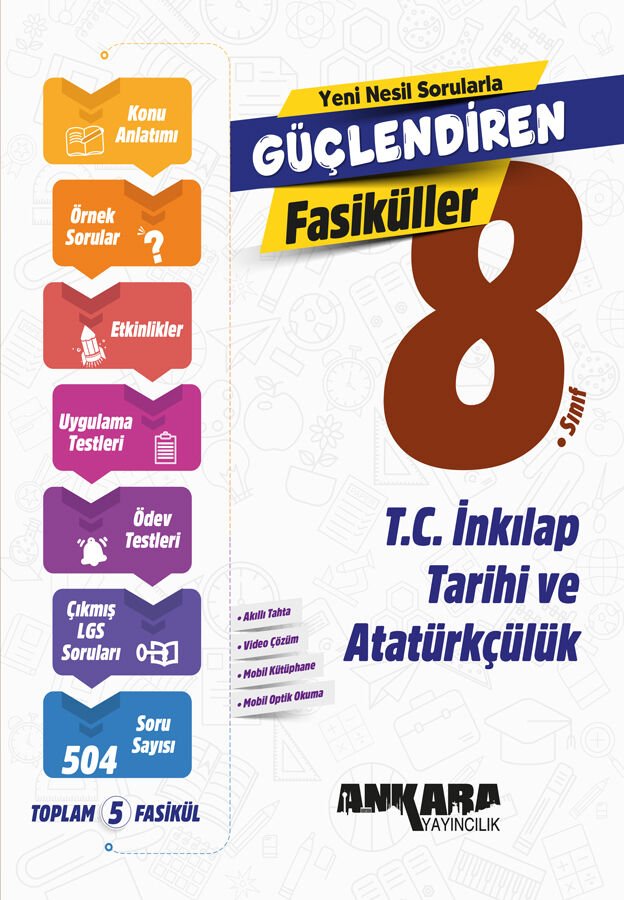 ANKARA 8.SINIF GÜÇLENDİREN İNKİLAP TARİHİ VE ATATÜRKÇÜLÜK FASİKÜL SET 2024