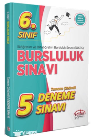 EDİTÖR 6.SINIF BURSLULUK SINAVI ÇÖZÜMLÜ 5 DENEME SINAVI