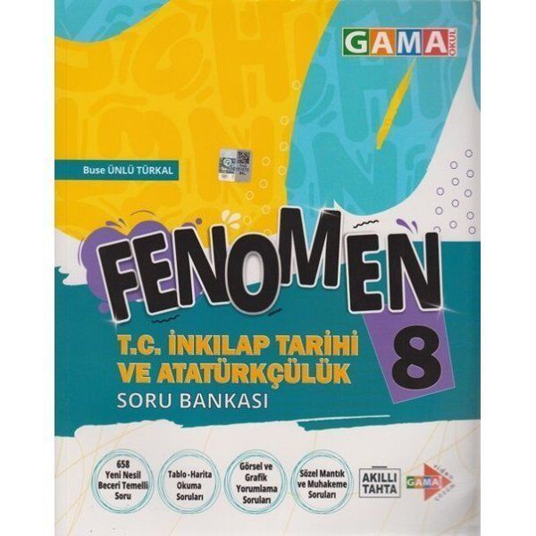 GAMA 8.SINIF FENOMEN İNKILAP TARİHİ VE ATATÜRKÇÜLÜK SORU BANKASI