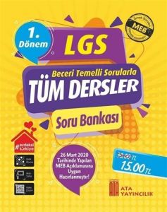 ATA LGS 1.DÖNEM TÜM DERSLER SORU BANKASI