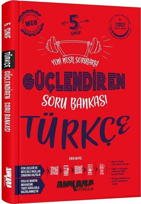 ANKARA 5.SINIF TÜRKÇE GÜÇLENDİREN SORU BANKASI