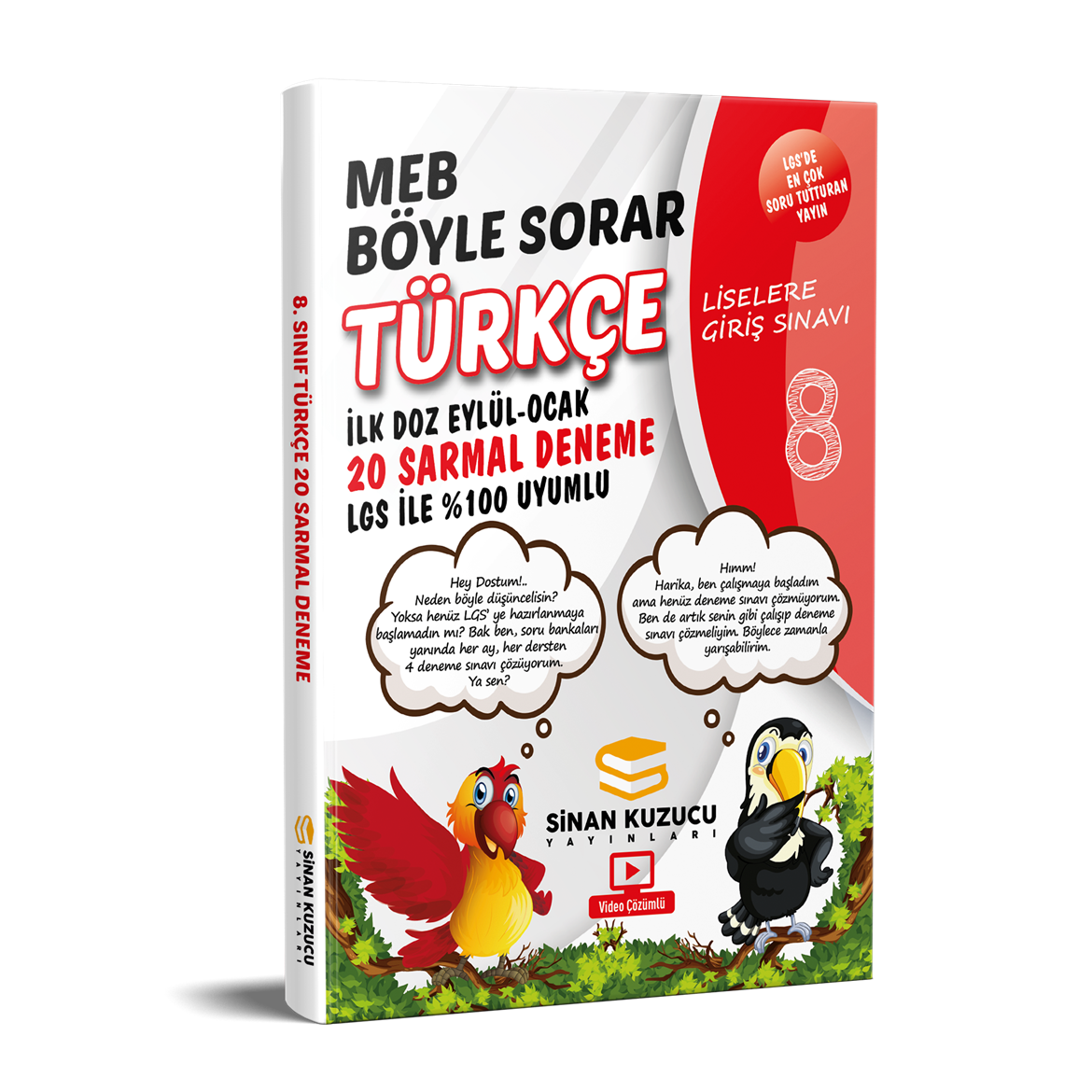 Sinan Kuzucu Yayınları 8.Sınıf MEB Böyle Sorar Türkçe Deneme 2022