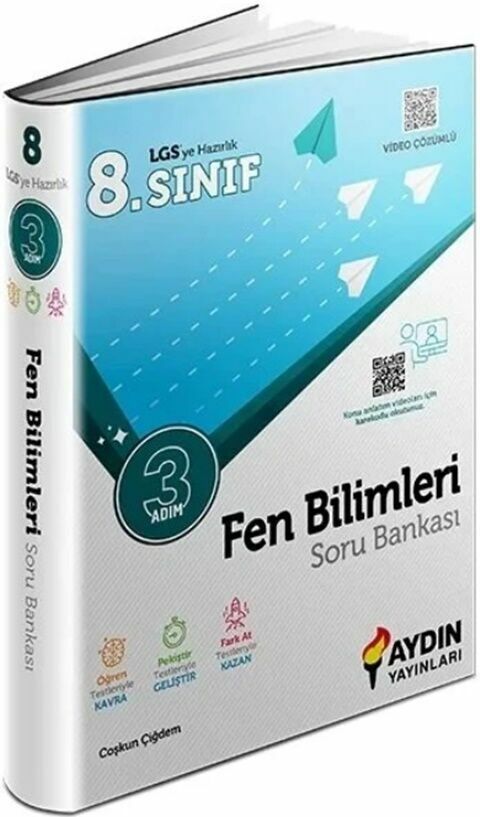 AYDIN 8. SINIF FEN BİLİMLERİ ÜÇ ADIM SORU BANKASI 2024