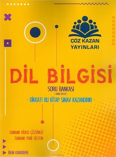 ÇÖZ KAZAN TYT DİL BİLGİSİ KONU ÖZETLİ SORU BANKASI