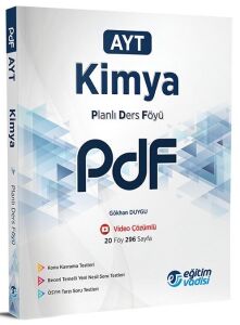 Eğitim Vadisi 2022 Ayt Planlı Ders Föyü Kımya