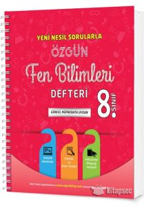 ÖZGÜN 8.SINIF FEN BİLİMLERİ DEFTERİ