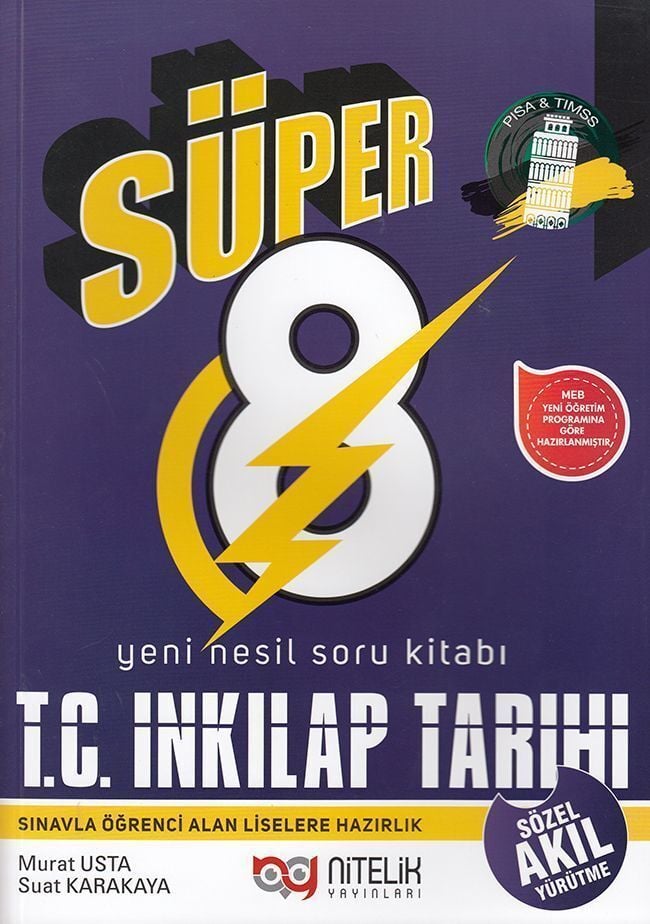 Nitelik 8.Sınıf T.C.İnkılap Tarihi Ve Atatükçülük Süper Zeka Soru Bankası