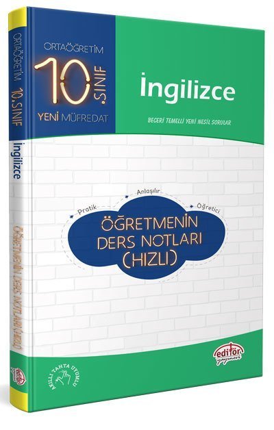EDİTÖR 10.SINIF İNGİLİZCE ÖĞRETMENİN HIZLI DERS NOTLARI
