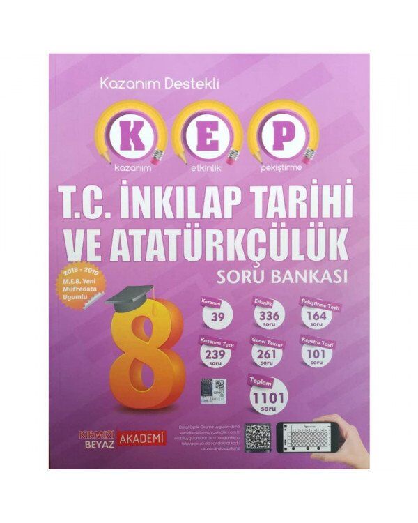 KIRMIZI BEYAZ 8.SINIF KEP T.C. İNKILAP TARİHİ VE ATATÜRKÇÜLÜK