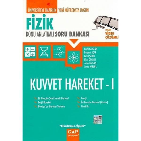 ÇAP ÜNİV.HAZ FİZİK KUVVET HARAKET I KA SB 2020
