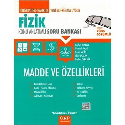 ÇAP ÜNİV.HAZ FİZİK MADDE VE ÖZELLİKLERİ 2020