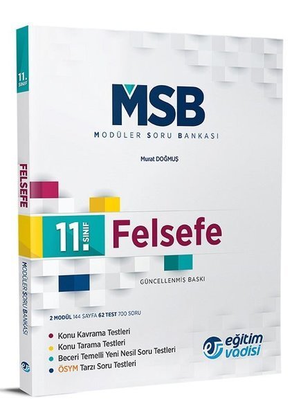 EĞİTİM VADİSİ 11.SINIF MODÜLER SORU BANKASI FELSEFE
