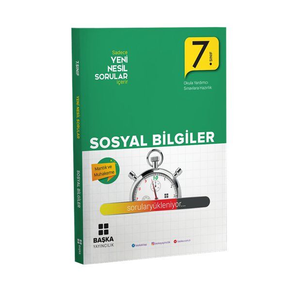 Başka 7.Sınıf Sosyal Bilgiler Yeni Nesil Soru Kitabı