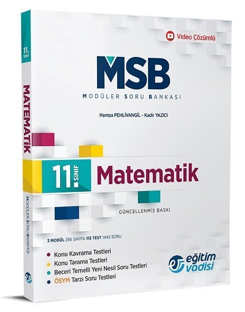 EĞİTİM VADİSİ 11.SINIF MODÜLER SORU BANKASI MATEMATIK