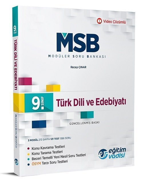EĞİTİM VADİSİ 9.SINIF MODÜLER SORU BANKASI TURK DILI VE EDEB.