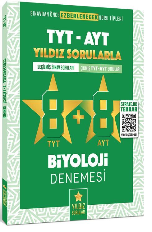Sınav Tyt Ayt Biyoloji 8+8 Deneme Yıldızlı Sorular