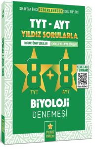 Sınav Tyt Ayt Biyoloji 8+8 Deneme Yıldızlı Sorular