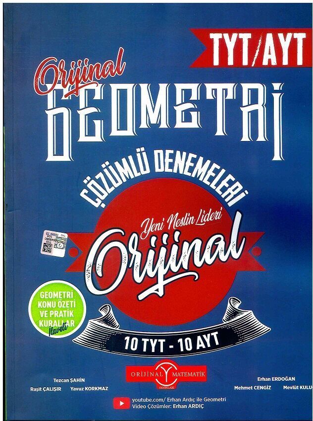 Orijinal Tyt Ayt Geometri 10+10 Deneme